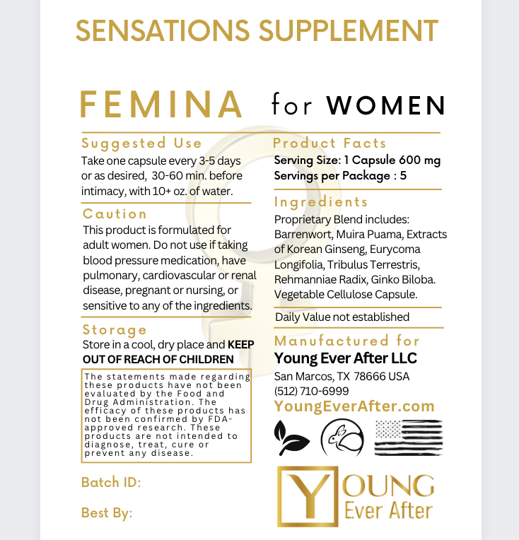 FEMINA for Women Enhanced Pleasure Drive Supplement - NOW AVAILABLE
