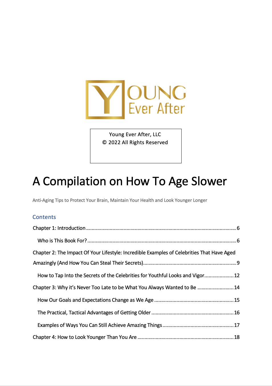 How to Age Slower & Look Younger  FREE DOWNLOAD