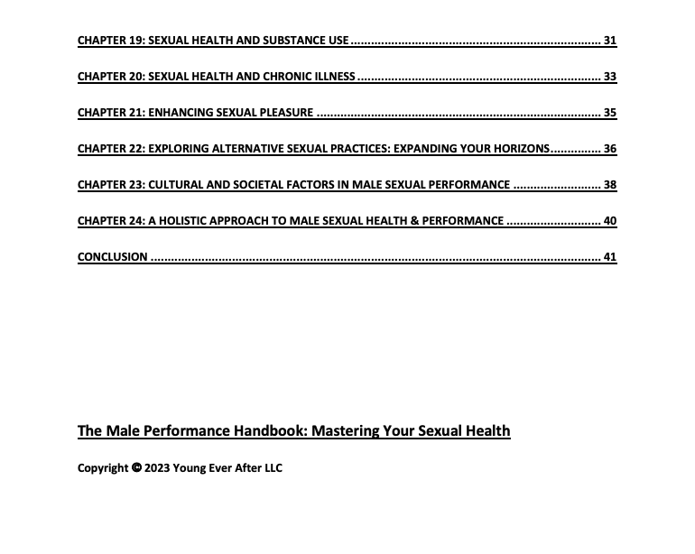 The Male Performance Handbook